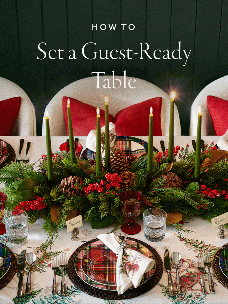 How to set a guest-ready table. 
